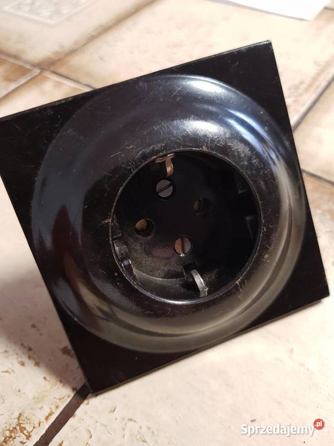 NoweLoftz epokiBakelitowe gniazdo z uziemieniem Instalacje zachodniopomorskie Barlinek