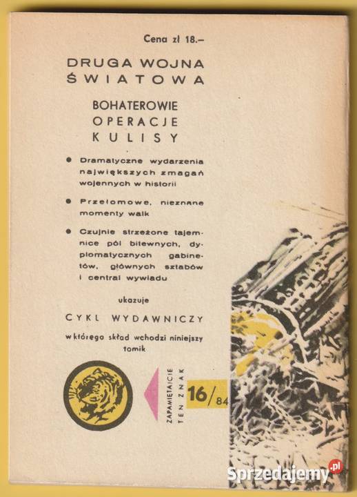ŻÓŁTY TYGRYS POWROTNY RAJD 1984 Rok wydania 1984 łódzkie Łódź