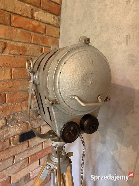 Lampa loft filmowo teatralna PRL Poznań