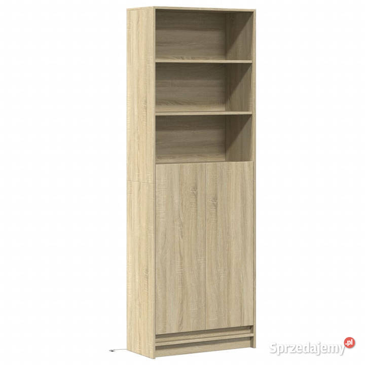 Wysoka szafka z LED dąb sonoma 69x325x200 Warszawa