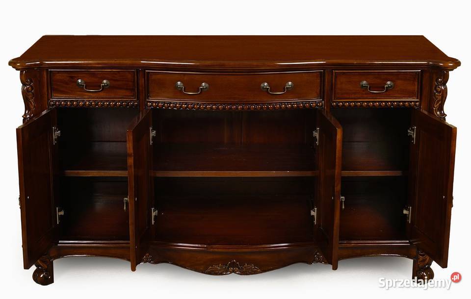 Stylowa Komoda Szafka 200 ludwik mahoń 80216 60cm