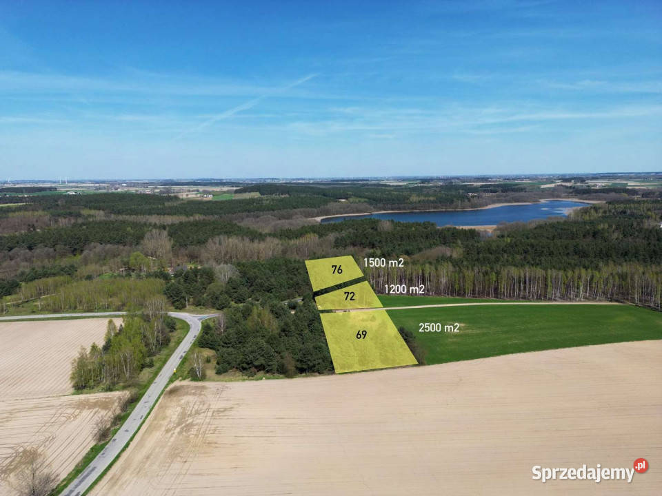 Działka z Warunkami Zabudowy jeziora 1200m2 Wymysłowo