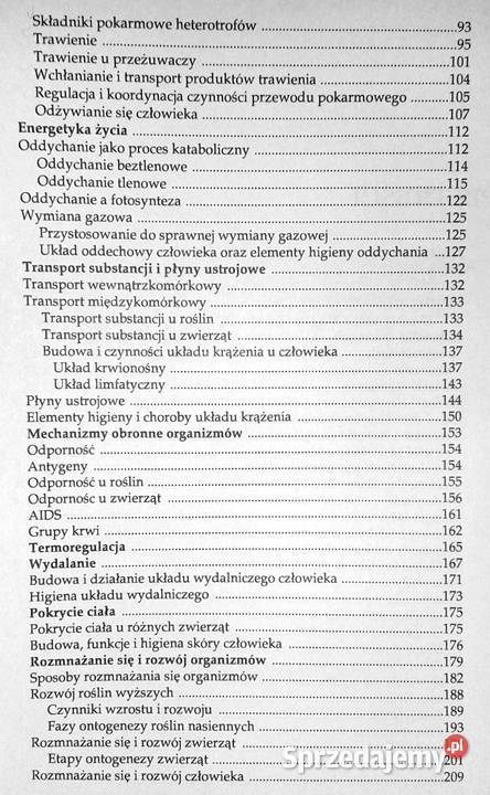Biologia klas 3 liceum ogólnokształcącego Henryk Chełm sprzedam