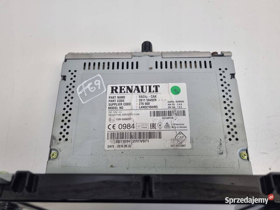 Renault Clio IV WYŚWIETLACZ NAWIGACJI Ekran Rudka sprzedam