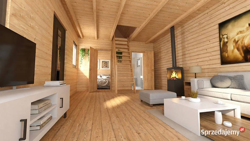 Domek drewniany całoroczny letniskowy 43m6m 1520 podkarpackie sprzedam