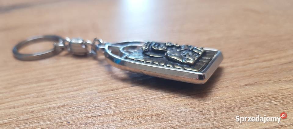 Brelok metalowy z ŚwKrzysztofem i Matką Boska Golina