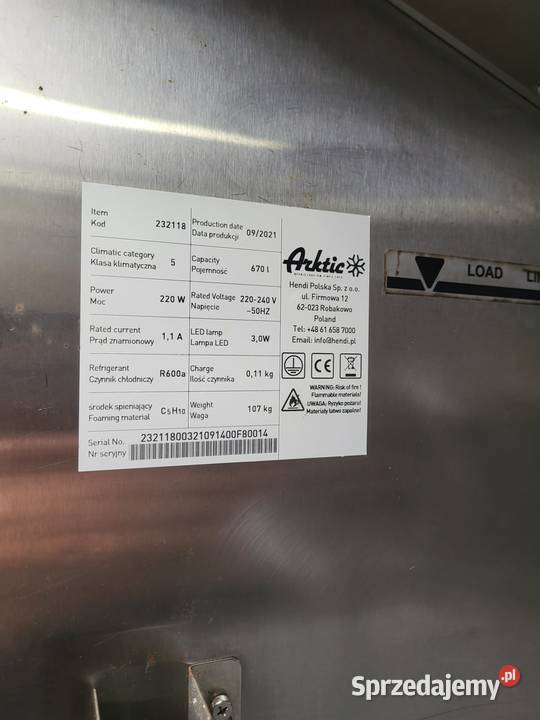 Hendi Arktic szafa chłodnicza 670l inox