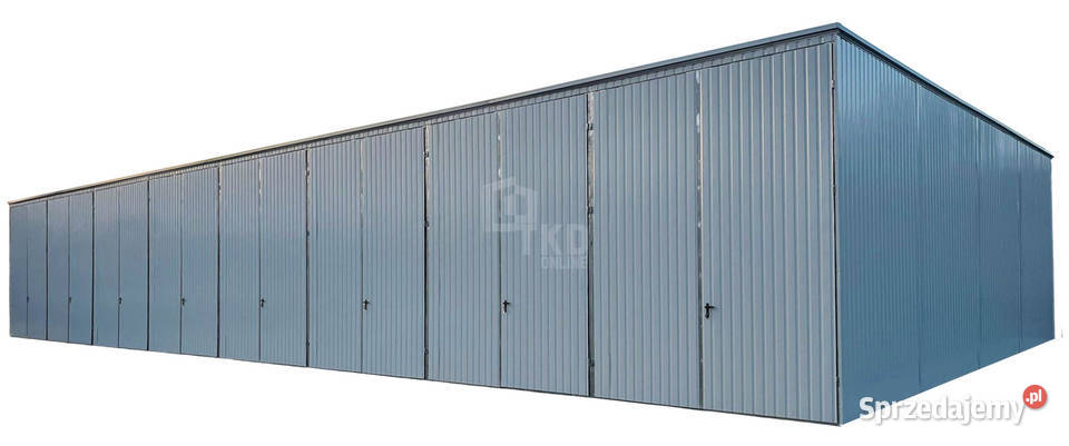 Hala blaszana 24x8m 8x brama dwuskrzydłowa biały lubelskie Łuków