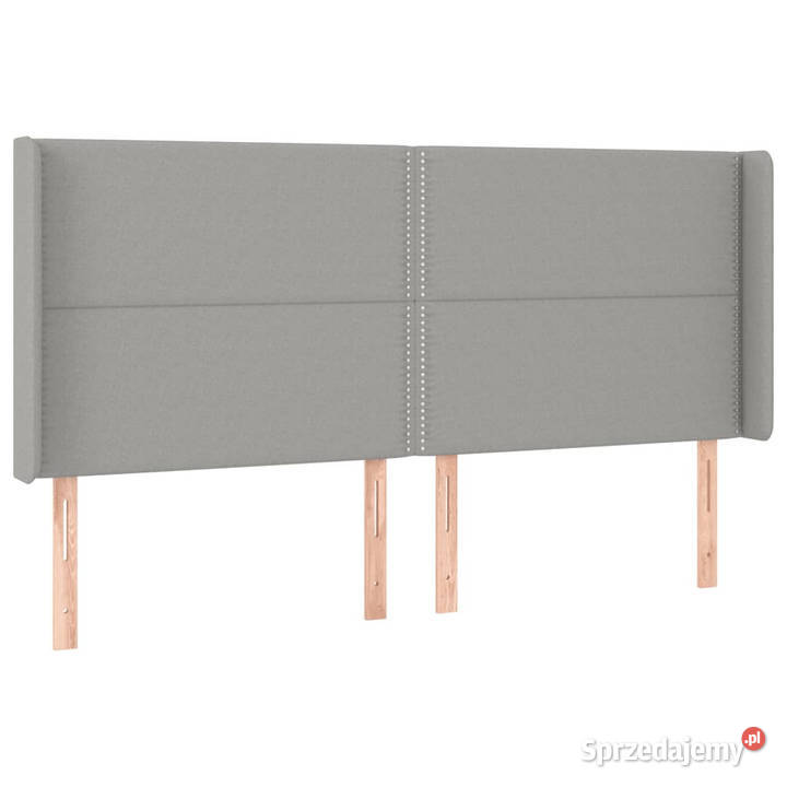 Zagłówek do łóżka z LED jasnoszary 203x16x118128 Warszawa