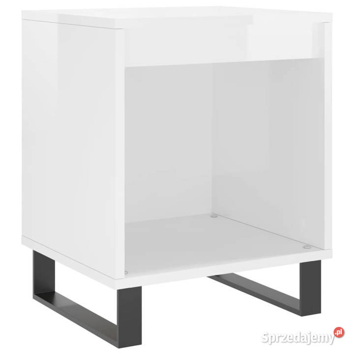 Szafki nocne 2 białe wysoki połysk 40x35x50 Warszawa