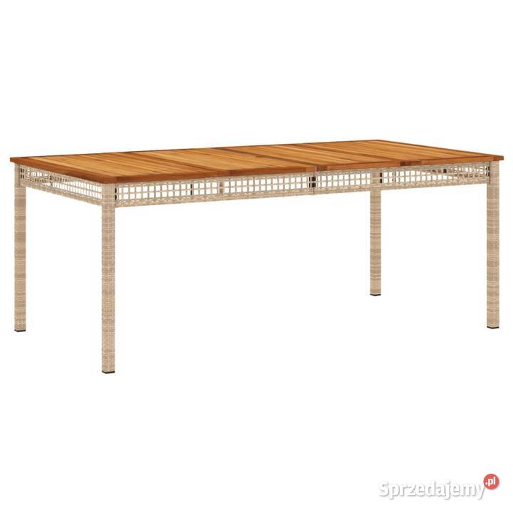 vidaXL Stół ogrodowy beżowy 180x90x75 SKU366281 Warszawa