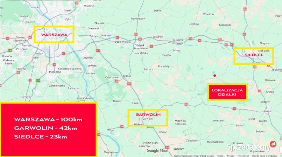 Grunty rolne Ł4 216ha Ruda Wolińska 08117 23 Sprzedaż sprzedam