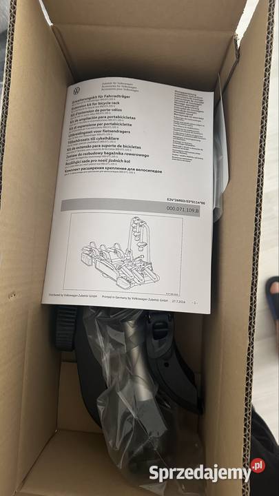 Bagażnik rowerowy VW na hak Basic Flex 2 Szczecin sprzedam