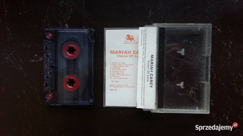 Kaseta magnetofonowa Mariah Carey Vision of love podlaskie Siemiatycze