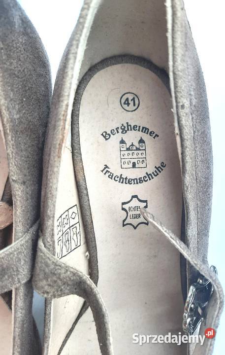 41 Hirschkogel czółenka na obcasie zamsz szare