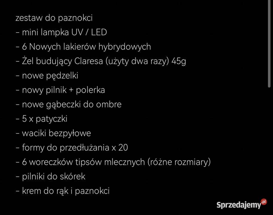 zestaw do paznokci