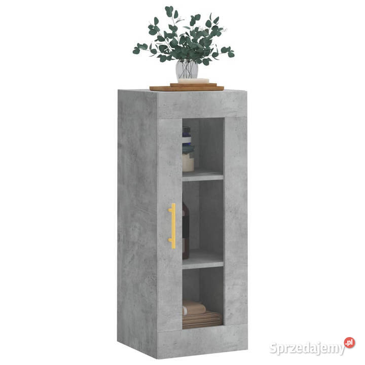 Szafka wisząca szarość betonu 345x34x90 WM828904 Warszawa