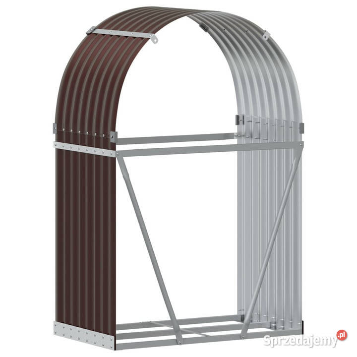 Stojak na drewno brązowy 80x45x120 stal mazowieckie Warszawa