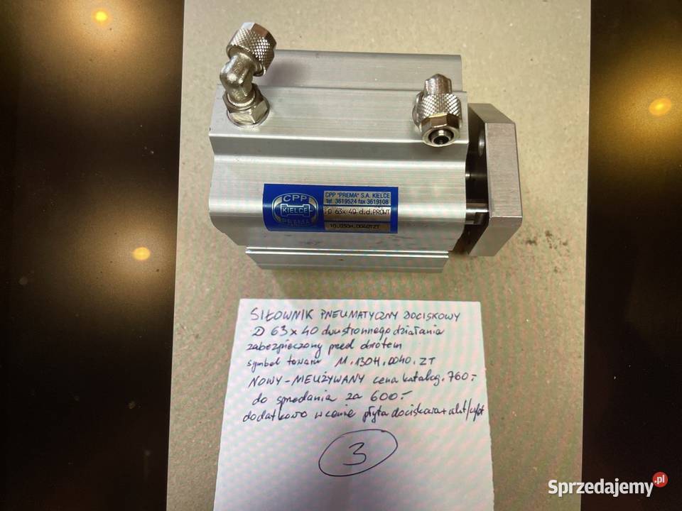 Siłowniki pneumatyczne i osprzęt firmy PREMA Zabrze