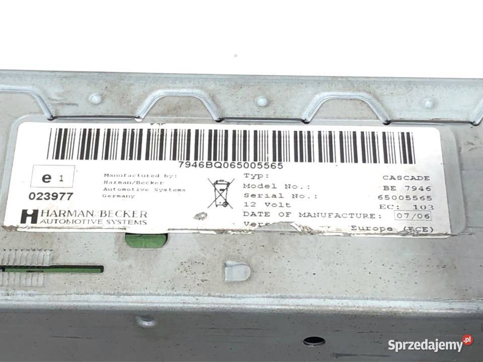 RADIO NAWIGACJA BECKER CASCADE AUDI A4 B7 BE7946 podkarpackie