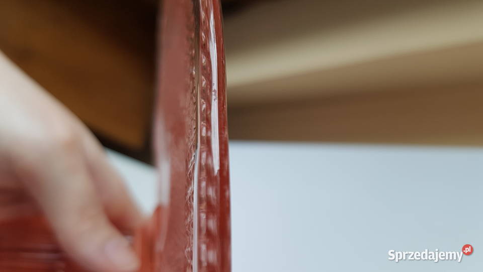 Tortownica Wieńce Ząbkowice kolorowe szkło PRL Dąbrowa Górnicza