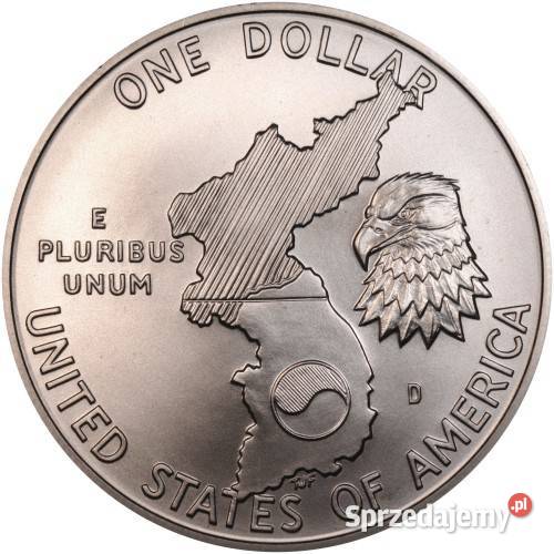 MONETA USA One Dollar 1991 P Wojna Koreańska St