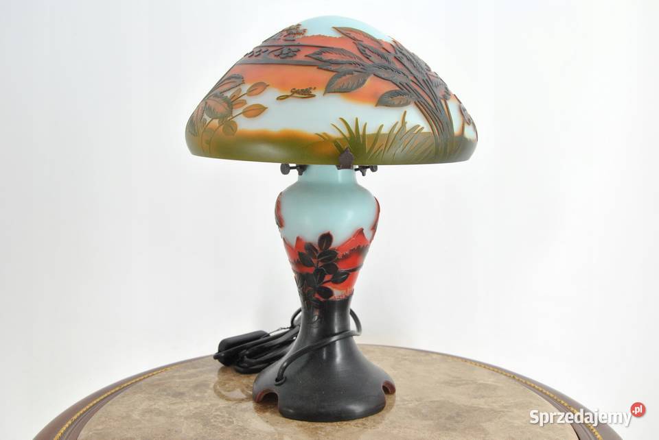 Lampa Stołowa Gabinetowa Biurowa Szkło Emile Kraków