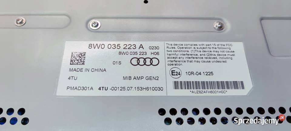 WZMACNIACZ BANG OLUFSEN AUDI A4 A5 Q5 8W0035223A Przystajń