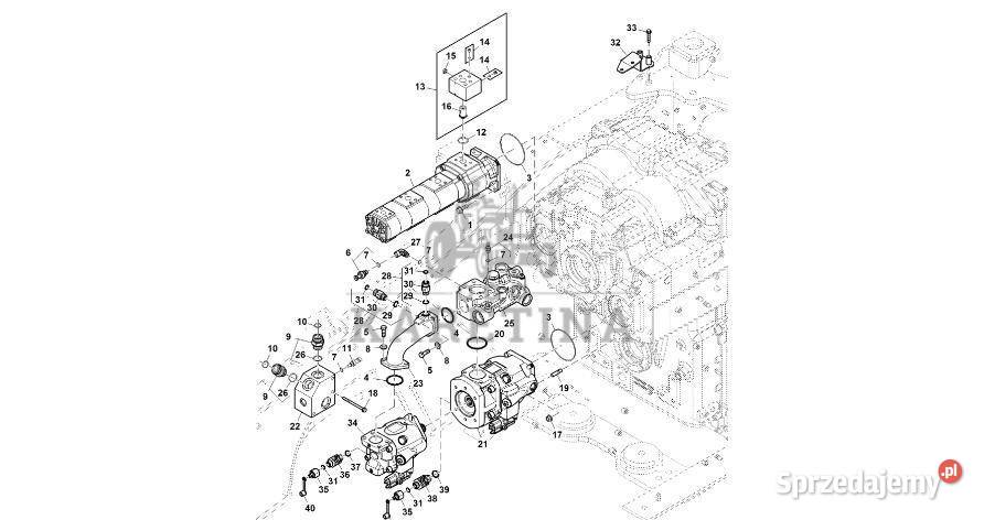 John Deere 9470RX Łącznik kolankowy R560363 wielkopolskie