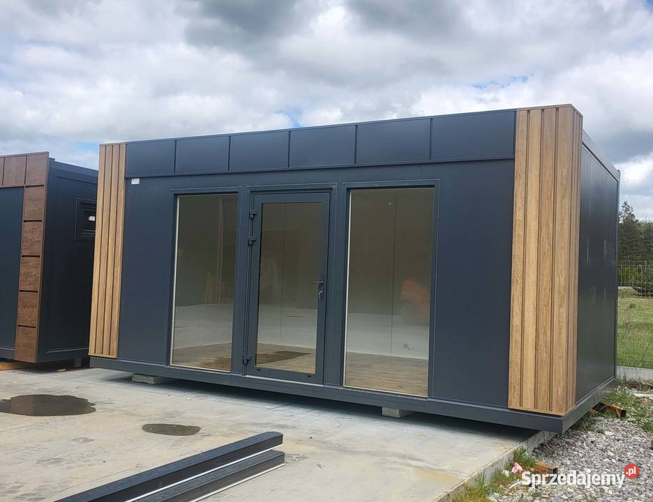 Pawilon kontener z płyty PIR całoroczny biurowy parter Sprzedaż sprzedam