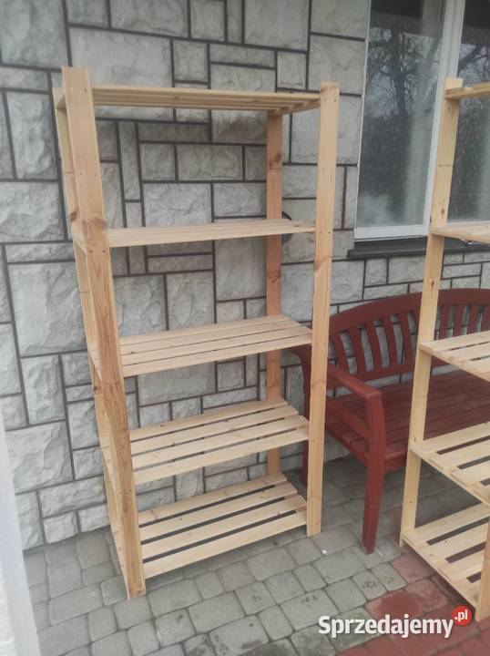 Regał magazynowy drewniany 170 x 80 x 38 250 Krosno