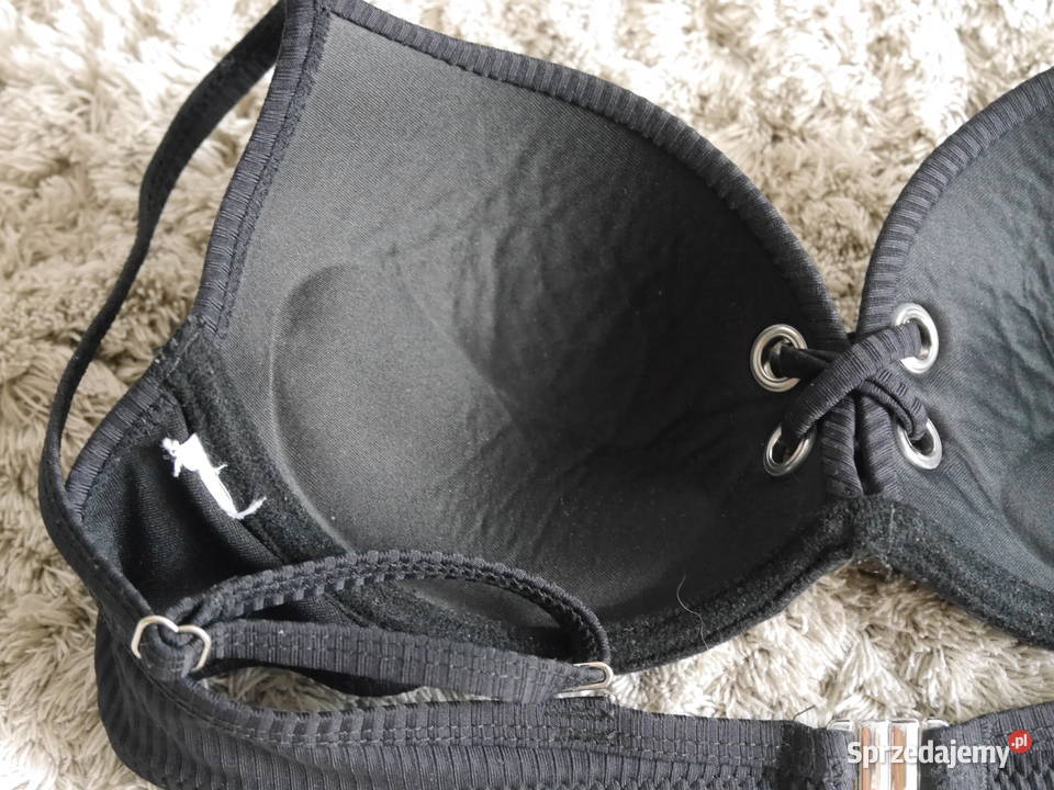 Censored śliczny strój wiązanie push up 34 XS Bielizna damska Wrocław