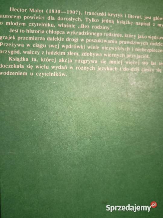 Bez rodziny książki Warszawa księgarnia Praga literatura piękna - proza zagraniczna Kultura i Rozrywka mazowieckie