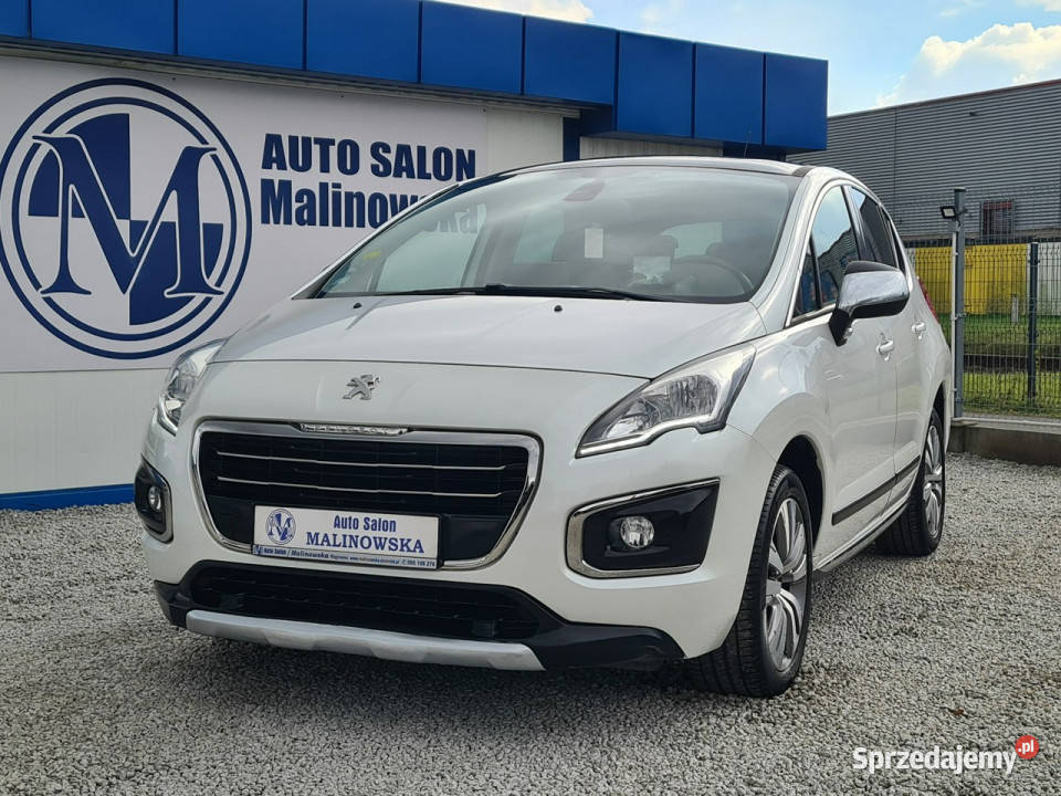 Peugeot 3008 SzklanyDach Navi Kamera HeadUp ogranicznik prędkości Wągrowiec