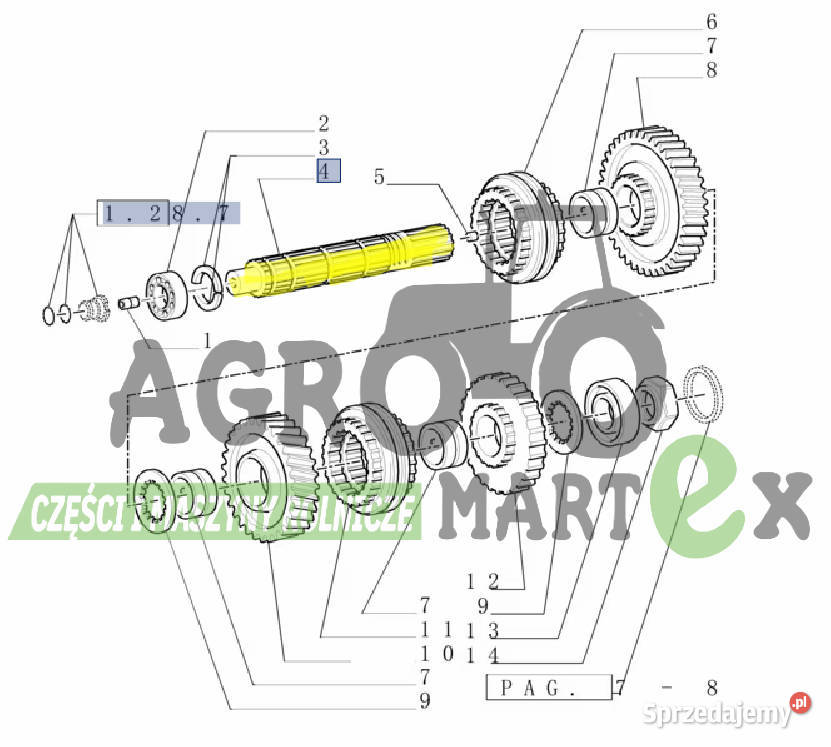 5180850 5180851 WAŁEK GŁÓWNY CNH Wichrów