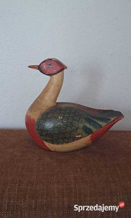 drewniana kaczka figurka vintage Warszawa sprzedam