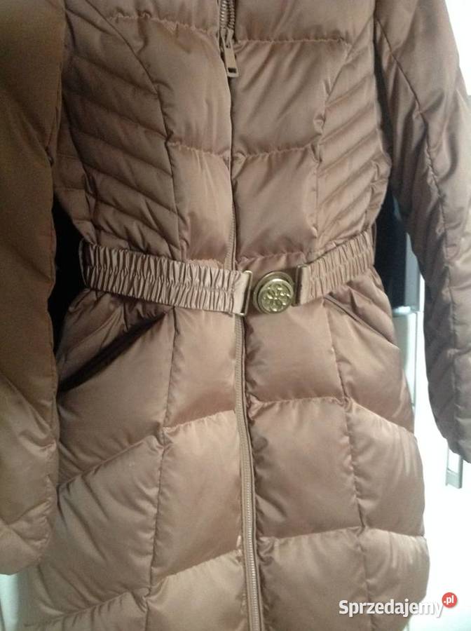 Kurtka Długa Puchowa Damska GUESS XS XS Rozmiar 34(XS) Nowa Sól
