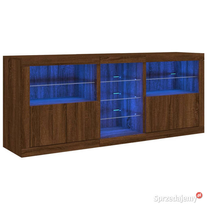Szafka z oświetleniem LED brązowy dąb 1815x37x67 Warszawa