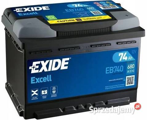 Akumulator Exide Excell 74Ah 680A EN PRAWY PLUS Akcesoria wielkopolskie Ostrów Wielkopolski