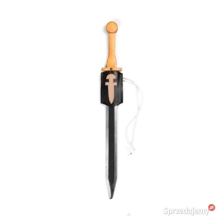 Miecz Gladius Rudis i Pendant Drewno Skóra 65 Szczecin