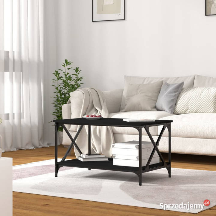 Stolik kawowy czarny 80x50x45 WM823317 Stoły mazowieckie Warszawa