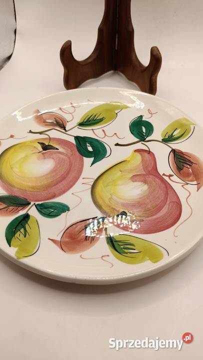 Talerz dekoracyjny Italy Włochy ręcznie malowany Porcelana i szkło lubelskie