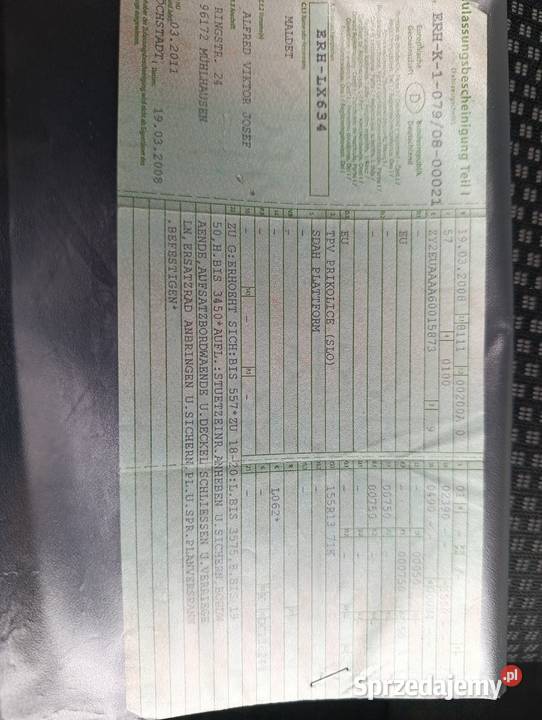 Przyczepka z Niemiec TPV Ładna Osiek