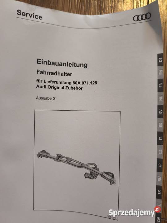 Uchwyt rowerowy na relingi nowy Thule Kraków sprzedam