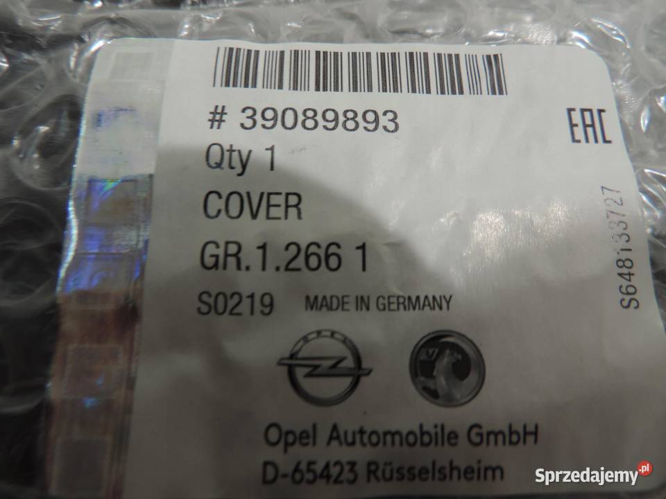 OPEL ZAFIRA C LIFT OSŁONA GRILLA PRAWA NOWA osobowe