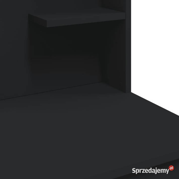 Toaletka z oświetleniem LED czarna 96x40x142 mazowieckie Warszawa