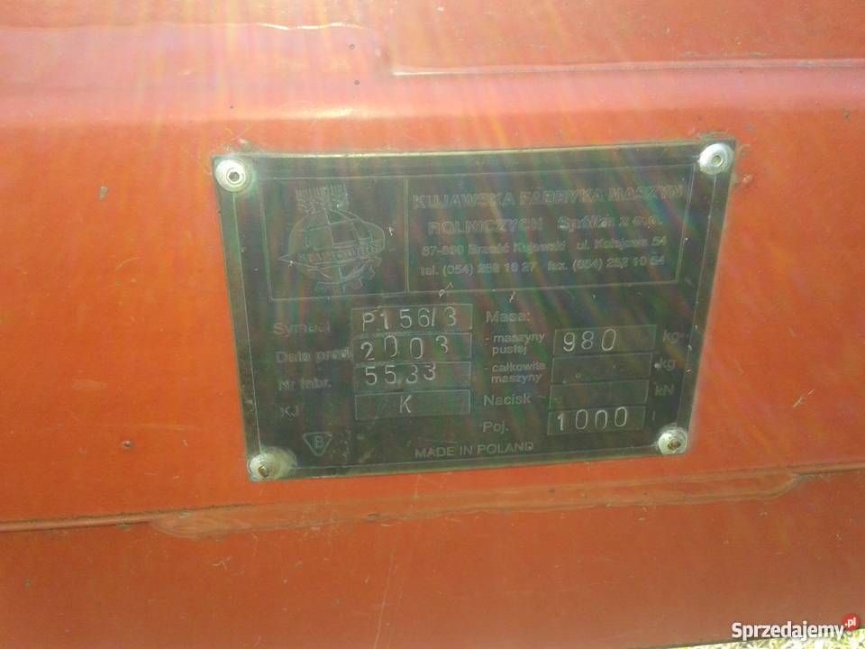 Opryskiwacz Krukowiak Apollo 1000L 2003r lubelskie Hrubieszów