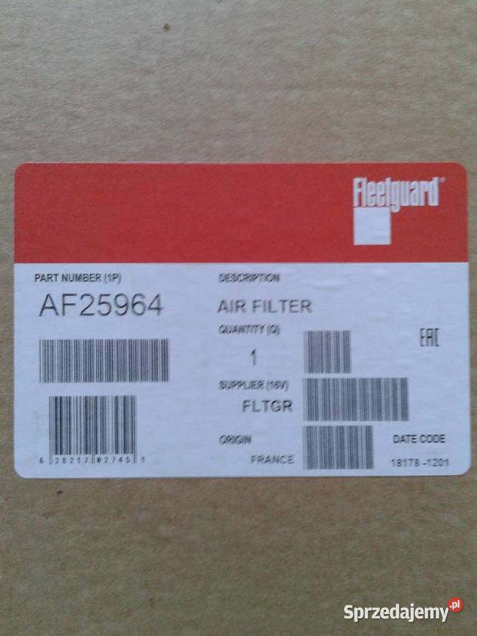 FILTR POWIETRZA AF25964 Szczecin