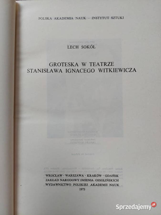 Groteska w teatrze Stanisława Ignacego Kraków