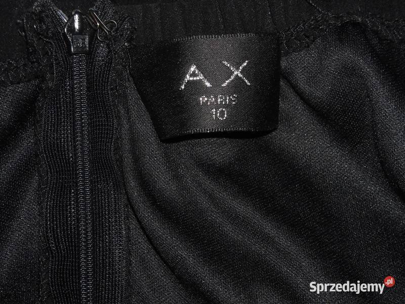 Czarna sukienka ax paris kamienie 10 m s Lubartów